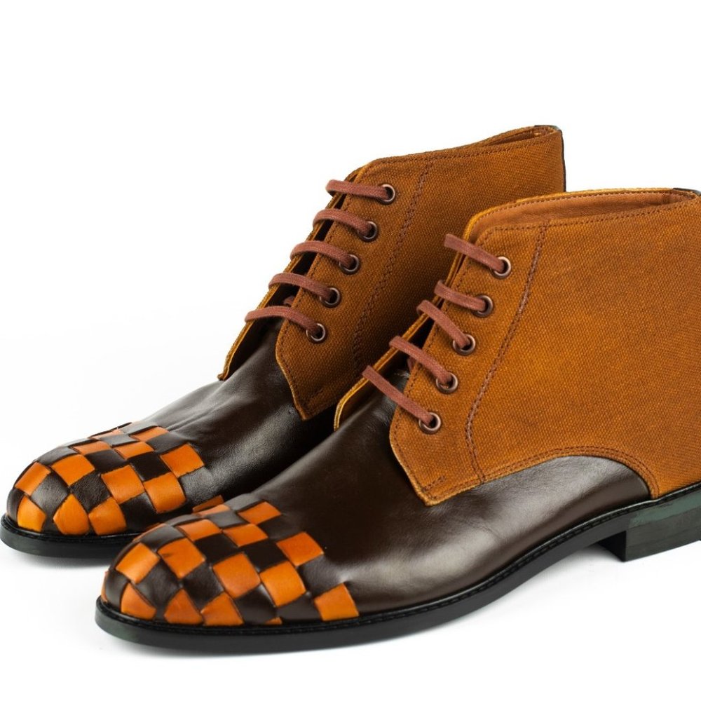 IDOL Mens Brown Leather Chelsea Boots
